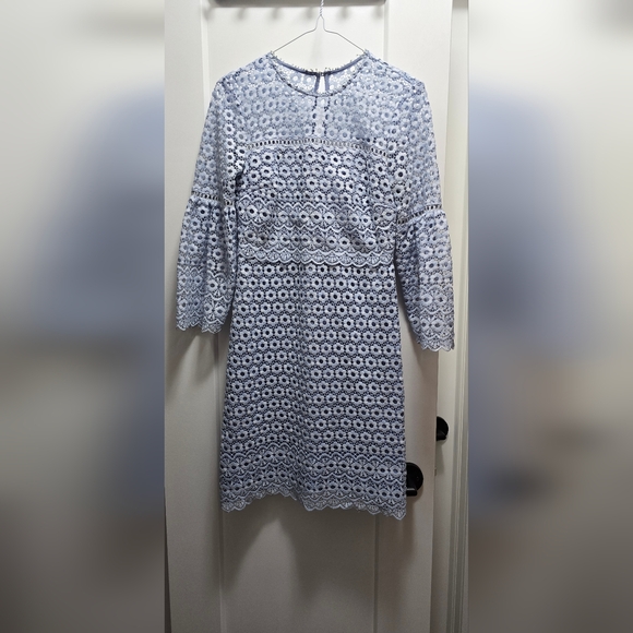 J. Crew Dresses & Skirts - J. Crew Light Blue Daisy Lace Dress